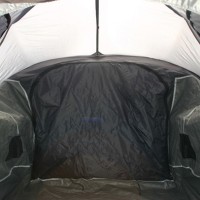 See inside a truck tent