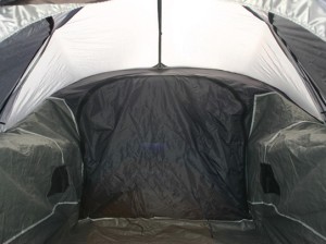 See inside a truck tent